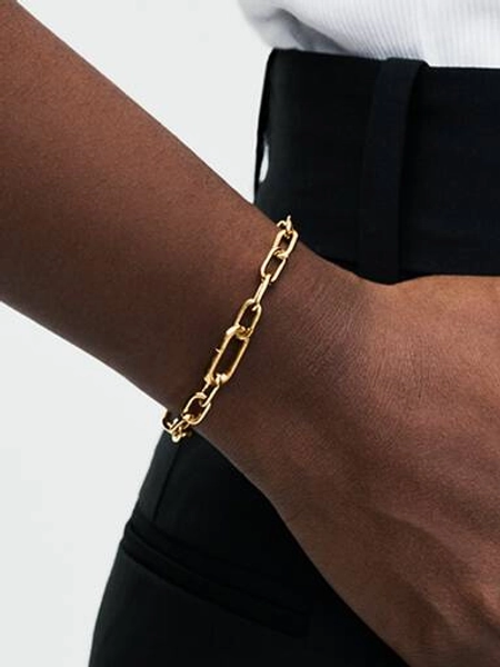 Small-Link Chain Bracelet | Gold plated | Pandora US