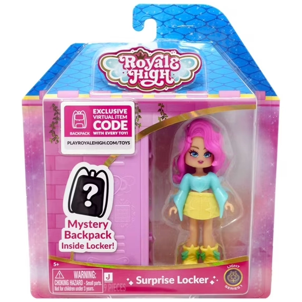Royale High Surprise Locker Light Mini Doll (Mystery Backpack, Virtual Item Code)