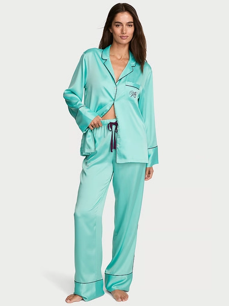 Signature Satin Long Pajama Set