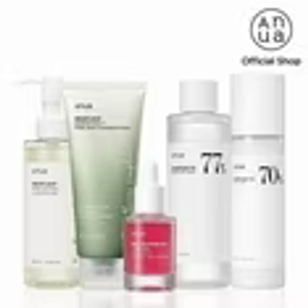 Soins de la Peau Coréens Complets Ensemble de 5 Routines (Huile Nettoyante, Mousse pour le Visage, Tonifiant, Sérum pour Taches Brunes, Hydratant) – Cible les Taches Brunes, les Taches Solaires et le Teint Irrégulier