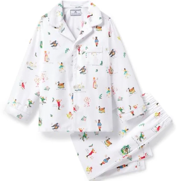 Petite Plume Unisex Twill Pajama Set