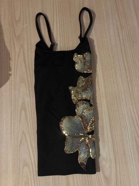 Y2k top with flowers