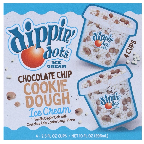 Dippin' Dots Chocolate Chip Cookie Dough Ice Cream Cups