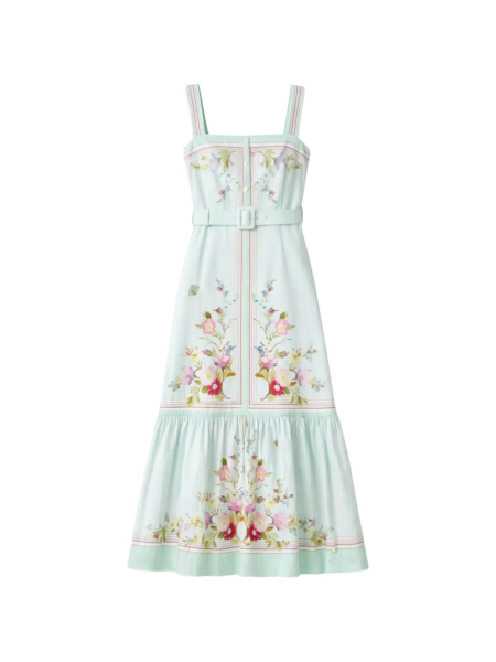 Self-Portrait belted maxi dress | 4