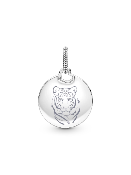 Tyla Signature Tyger Round Tag Dangle Charm