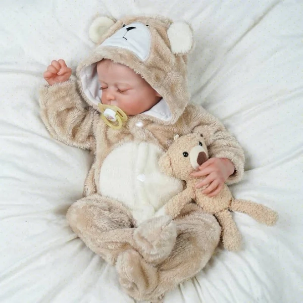 Babeside Sleeping Noah Reborn Baby Plush Suit