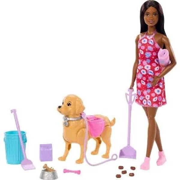 Barbie Walk & Potty Pup Toy Set