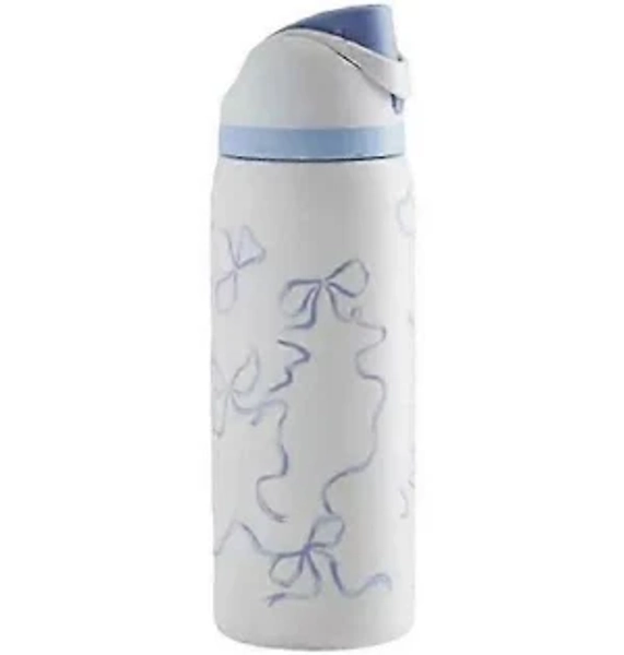 32 oz Owala Urban Outfitters Exclusive Tied and Ture FreeSip Blue Bow Bottle