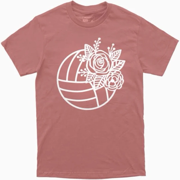 Cute Volleyball Flower T-Shirt