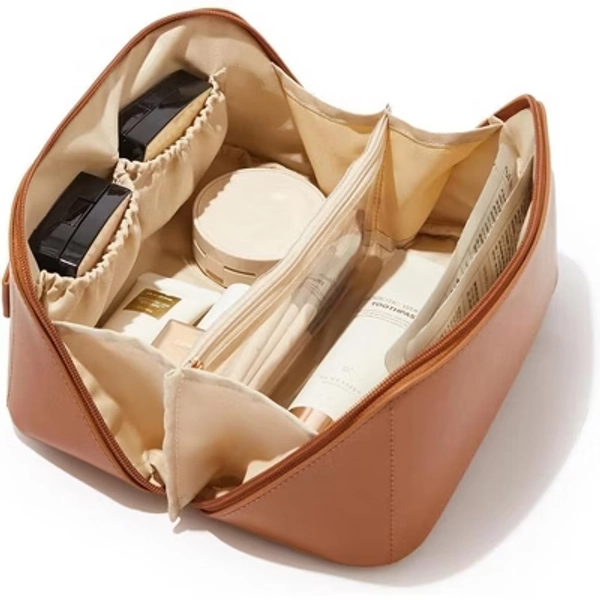 Travel Makeup Bag,Large Capacity Cosmetic Bags for Women, Waterproof Portable Pouch Bag