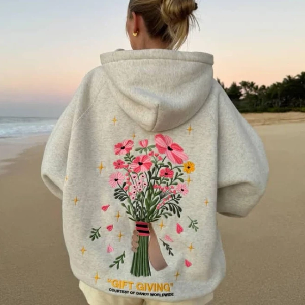 Oversized Floral Dandy Hoodie