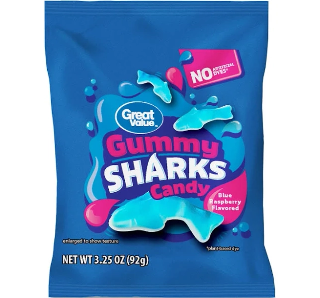 Great Value Gummy Sharks Candy