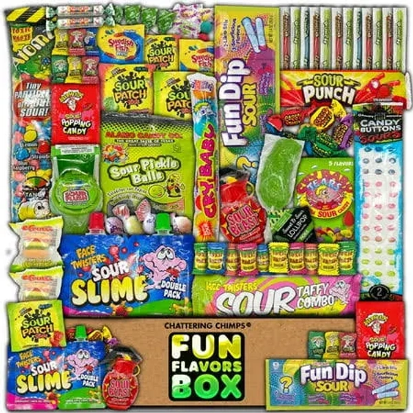 Fun Flavors Box Unique Sour Candy Variety Pack