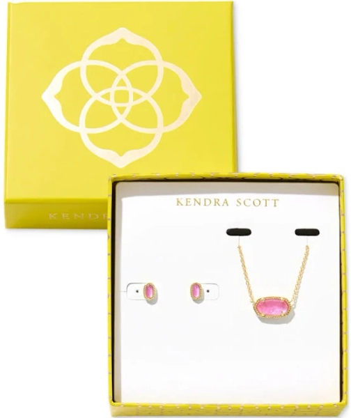 Kendra Scott Elisa Pendant Necklace & Mini Ellie Stud Earrings Gift Set