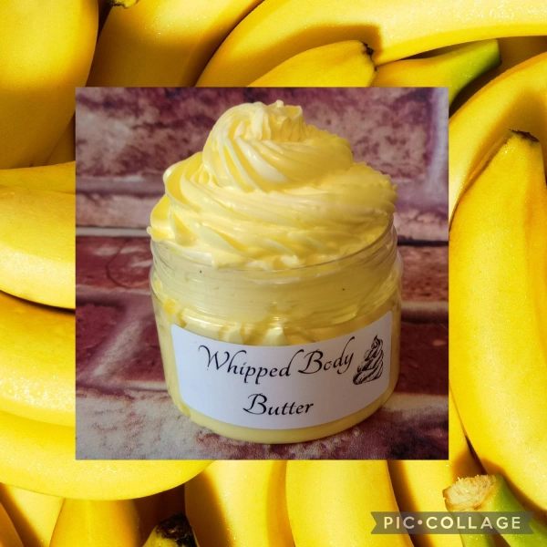 Banana Whipped Body Butter OR Sugar Scrub OR Both as Set: The simple, sweet scent of a fresh banana