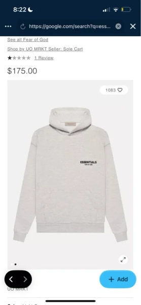 Fear of God Essentials Hoodie