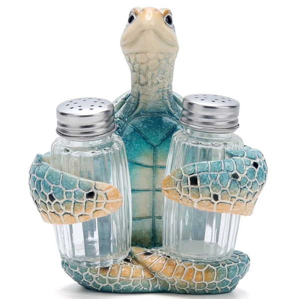 Hodao Beach Sea Turtle Salt and Pepper Shaker Figurine,Home Decor, Set of 2 - Walmart.com