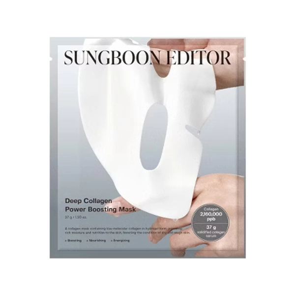 SUNGBOON EDITOR Deep Collagen Viral Glass Skin Korean Skincare Power Boosting Facial Mask for Firming and Restoration