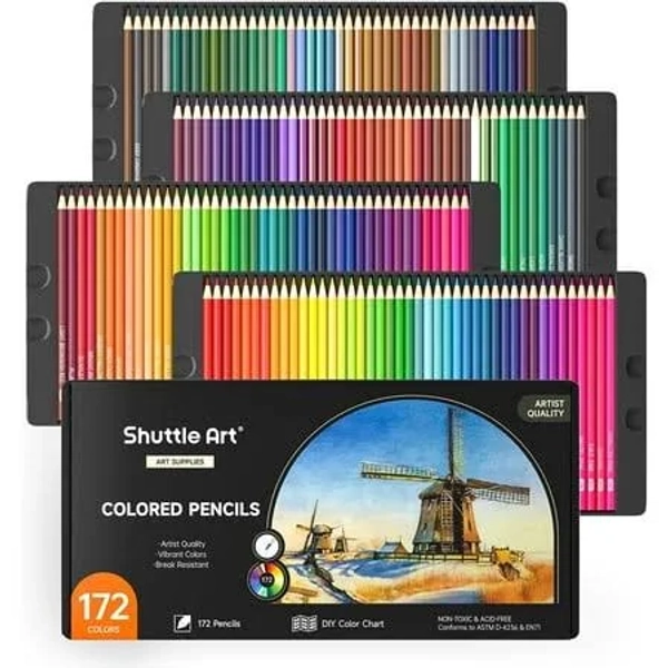Shuttle Art Colored Pencils Set