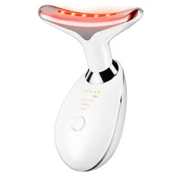 7-in-1 Neck and Face Massager, 7-Color LED Face and Neck Massager, Home Skin Care, Portable Facial Massager, Christmas Gift, Facial Shaping Tool, Portable, Multi-functional Vibration to Firm Skin