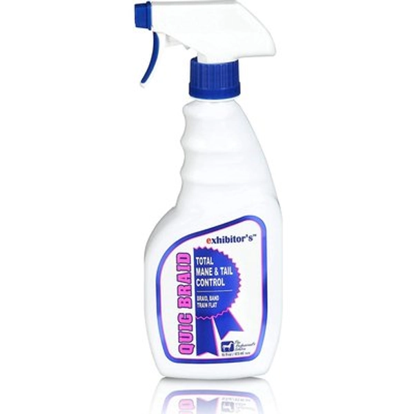 Exhibitor's Quic Braid Mane & Tail Control Horse Spray