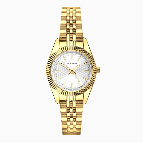 Francis Ladies Watch | Gold Case and Stainless Steel Bracelet | 40729