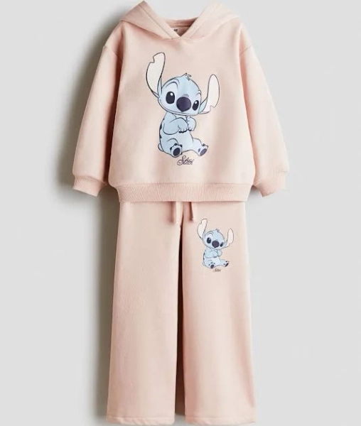 H&M Girls 2-Piece Printed Sweatshirt and Joggers Set