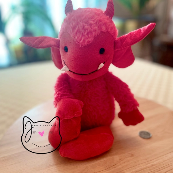 Jellycat PANDORA PIXIE New BNWT RETIRED Stuffed Animal Plush Toy Halloween Red