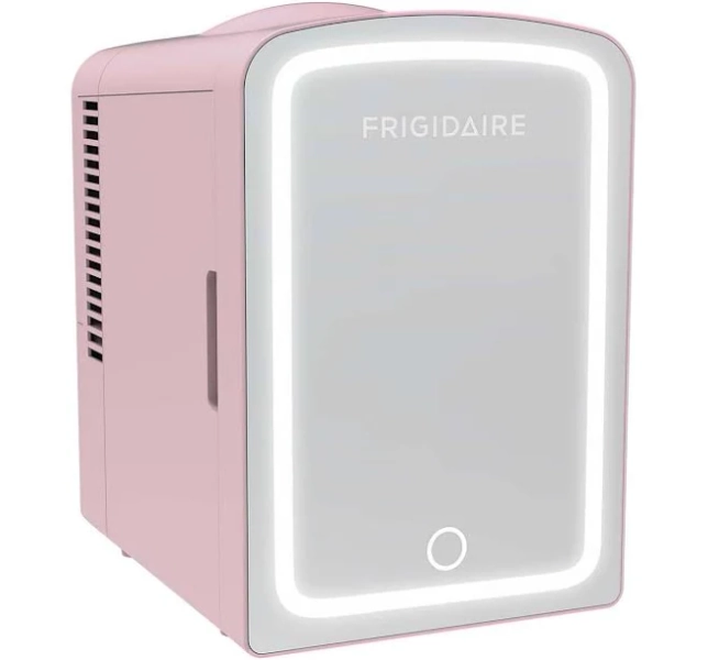 Frigidaire Skincare Cooler with Lighted Mirror Make-Up Door