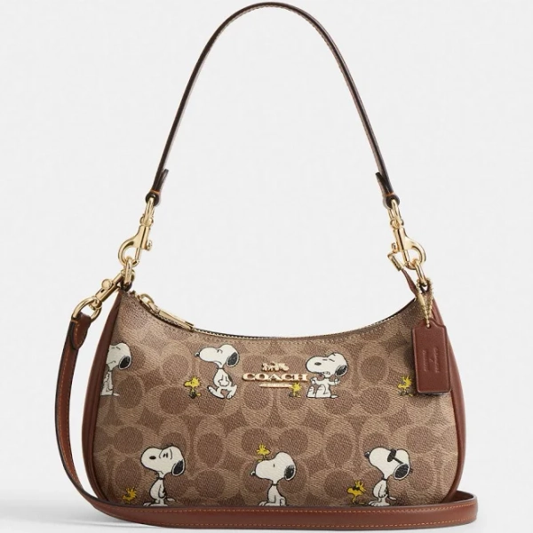 Coach x Peanuts Teri Shoulder Bag in Signature Canvas