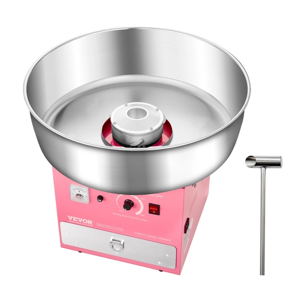 VEVOR Commercial Cotton Candy Machine Sugar Floss Maker 1000W for Party Pink/Blue/Red