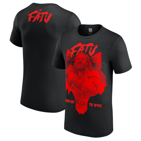 Men's  Black Jacob Fatu From EBT to WWE T-Shirt