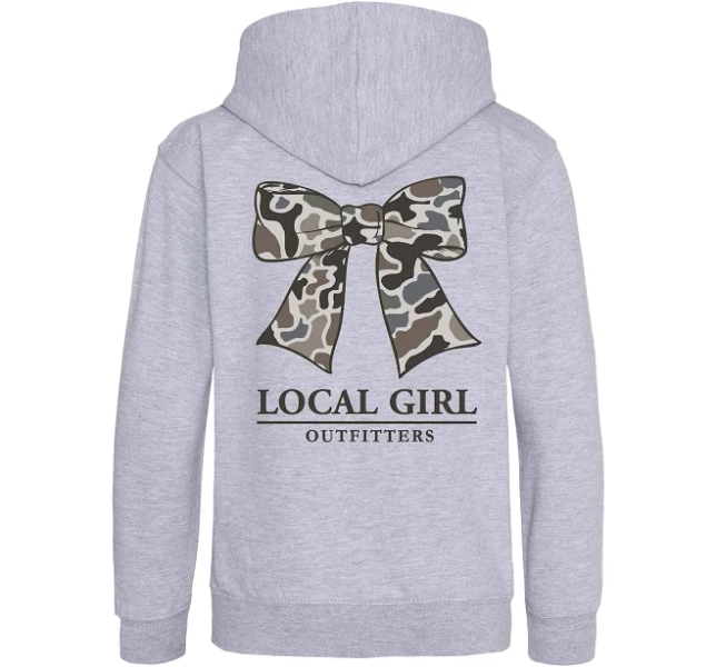 Palmetto Moon Youth Localflage Bow Hoodie
