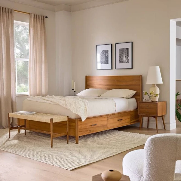 West Elm Mid-Century Storage Bed