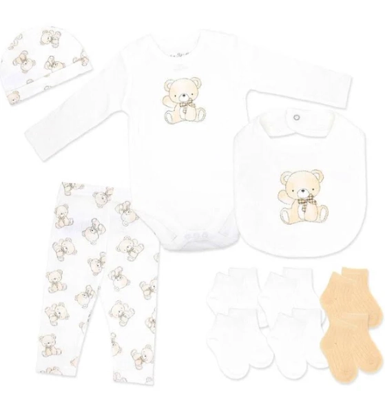 Rock a bye Baby 10 Piece Set White Bear