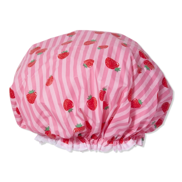 Shower Cap Strawberry Stripes