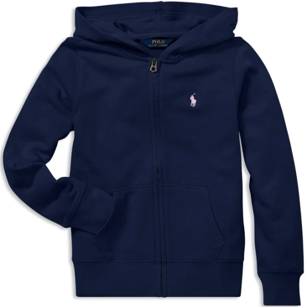 Polo Ralph Lauren Girls French Terry Zip-Up Hoodie