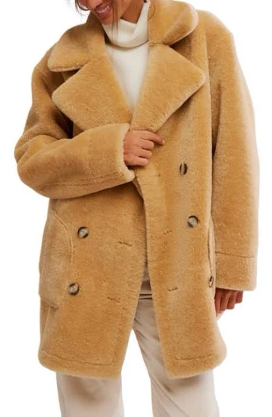 Free People Mari Reversible Coat Jacket
