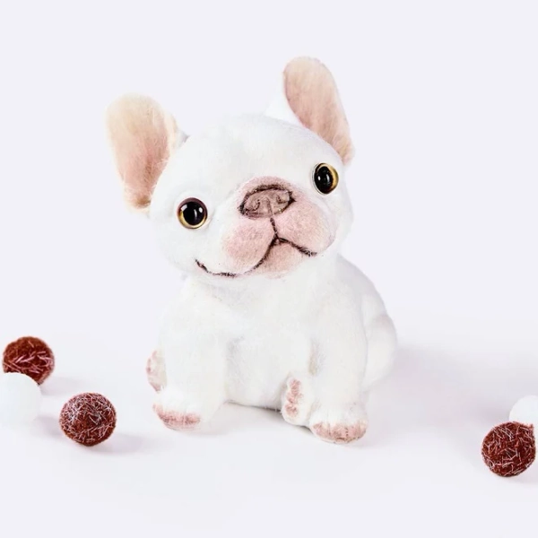 TABASQUISHY Flocked French Bulldog Squishy