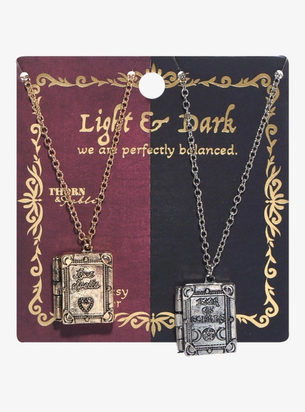 Thorn & Fable Spell Books Best Friend Necklace Set