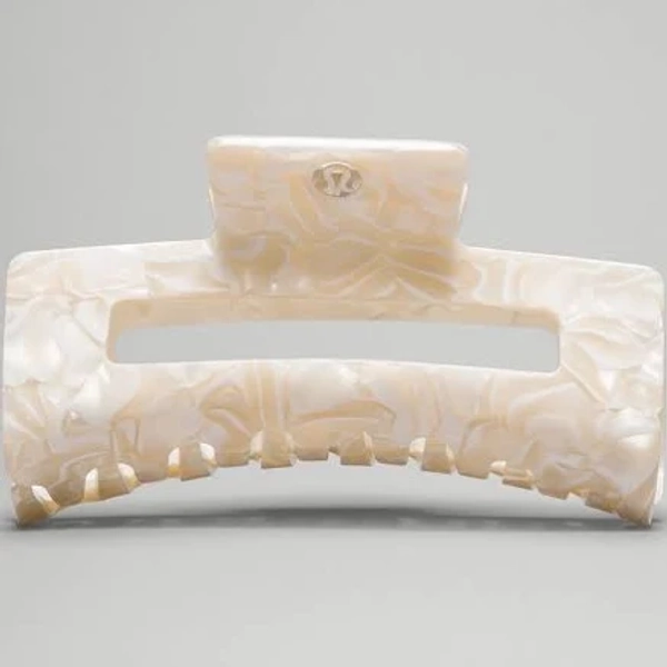 lululemon Extra Large Claw Hair Clip - Size One - Size | White