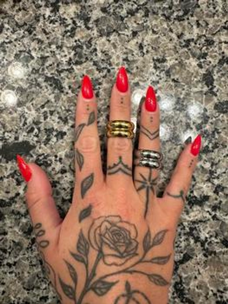 Khloé - Chunky Ring 18K Gold Plated 316L Stainless Steel Water - TikTok Shop