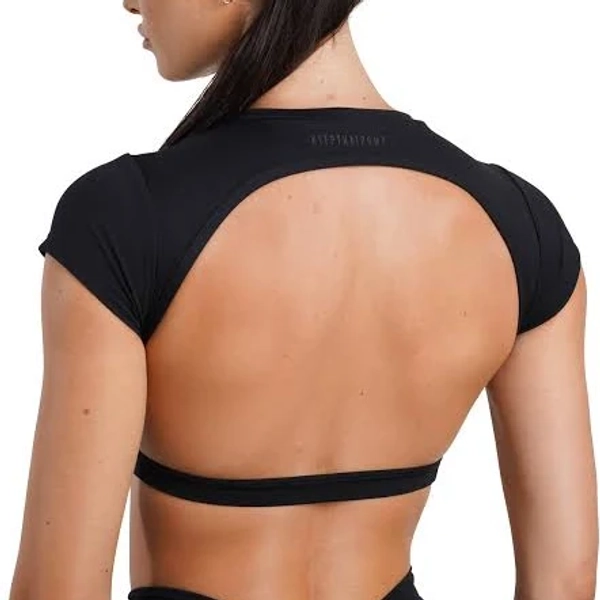 KTP Women's Open Back Crop Tee