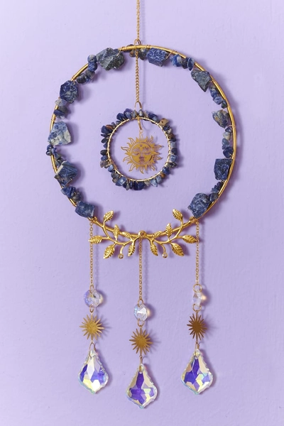 Gold Sodalite Celestial Suncatcher