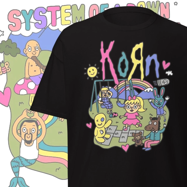 Funny Nu Metal Band Parody T-Shirt: Alternative Metal Clothing