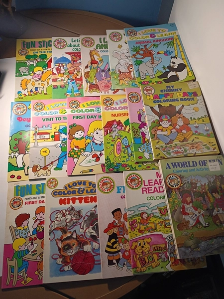 Vintage 1980's Creative Child Press Preschool Coloring Book Lot Of 16 