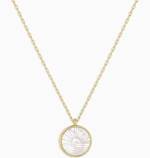 Gorjana Sunset Etched Necklace