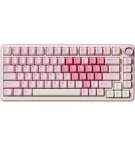 Comfort Essence - B75 Pro Wireless Mechanical 75 Layout With Knob Hot Swap Gasket Custom Structure Creamy Pre-lubed Switches - Pink-Milk Switch