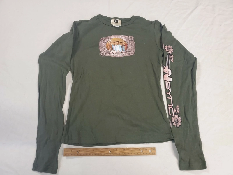 Vintage 2001 NSYNC Justin Timberlake Long-sleeved Shirt - Kids/Woman Medium  