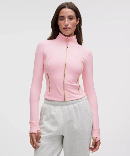 Define Cropped Jacket *Nulu - Blush Quartz/Gold/Gold - 14
